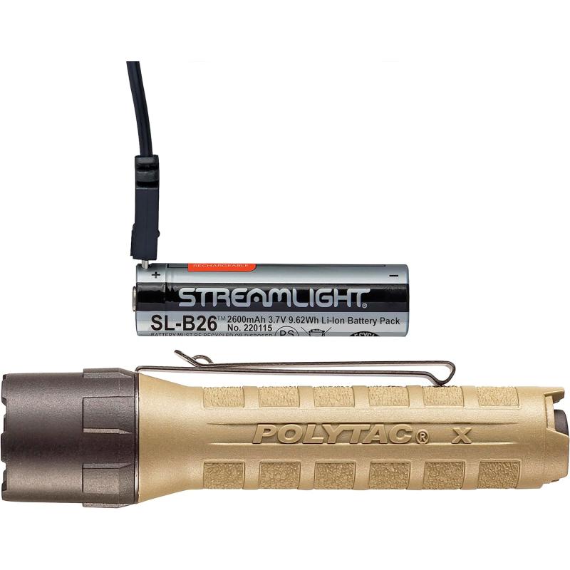 Streamlight 88615 PolyTac X USB 600-Lumen Multi-Fuel Professional ...